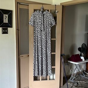 Beautiful black and white maxi dress